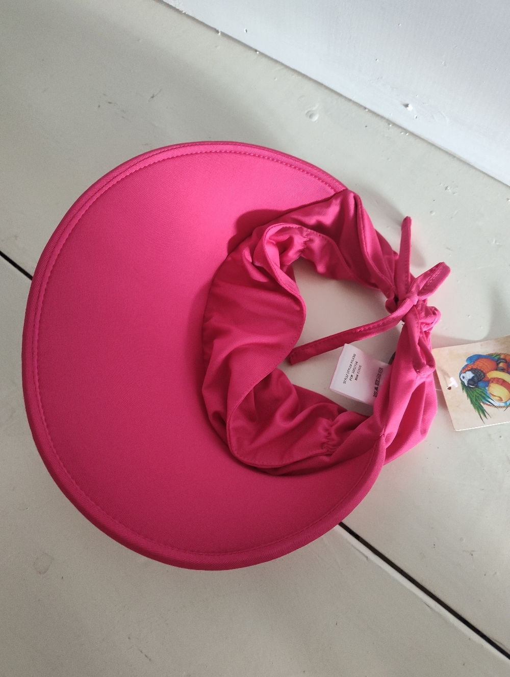 NWT Panama Jack Women's Hot Pink Fuchsia Sun Visor Waterproof Hat | Adjustable - Picture 5 of 6